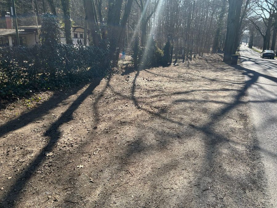 Arbeitseinsatz auf dem Vereinsgelände des Schönfließer HSC 2